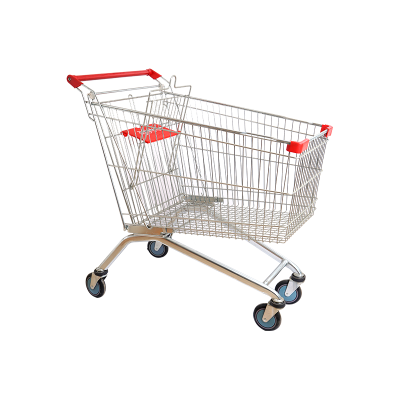 Dura Zinc Trolley Cart pro Supermarket Usus