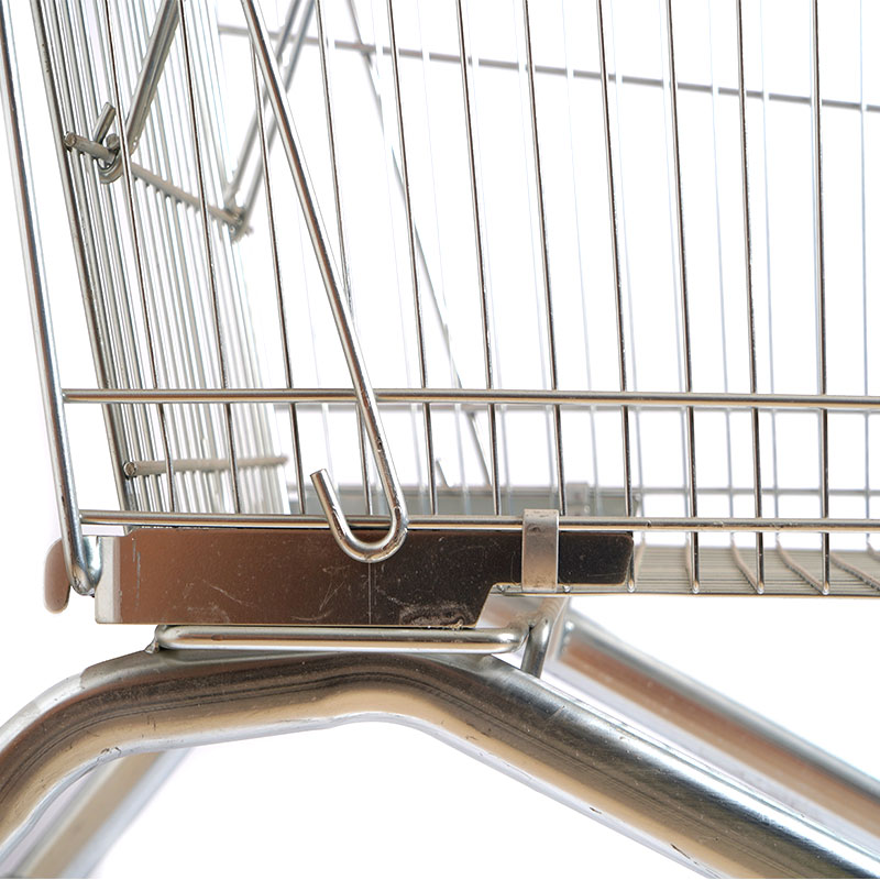 Dura Zinc Trolley Cart pro Supermarket Usus