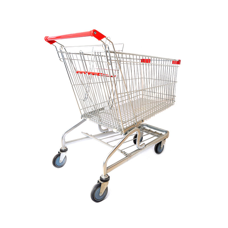 Cadmiae Plated Folding Shopping Cart