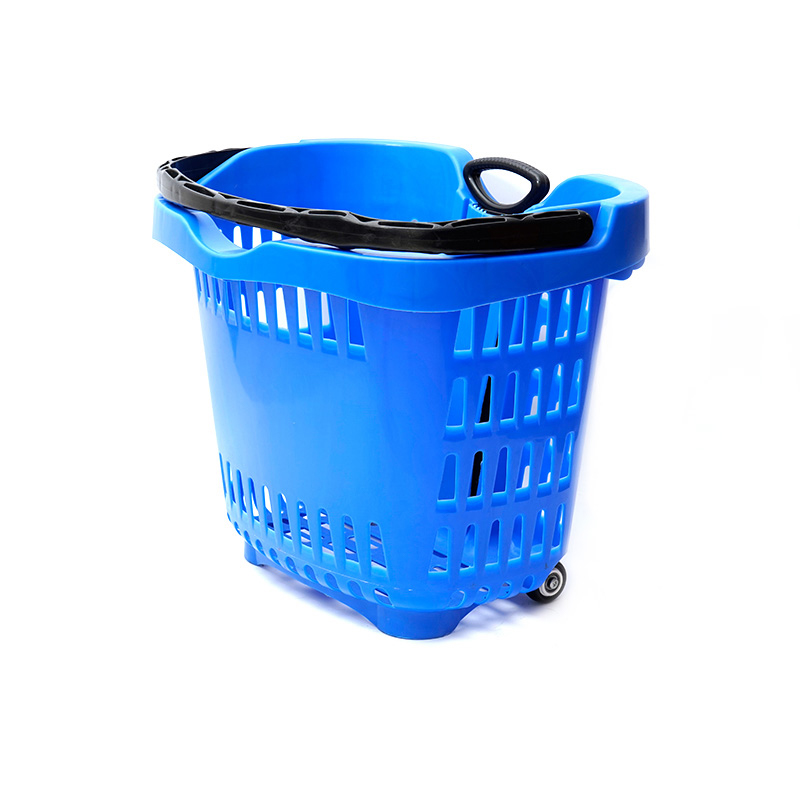 XC-B-13. Plastic shopping basket possessor + supermarket shopping ad usum facilis, shopping plastica consuetudo colorum specificationum fixarum