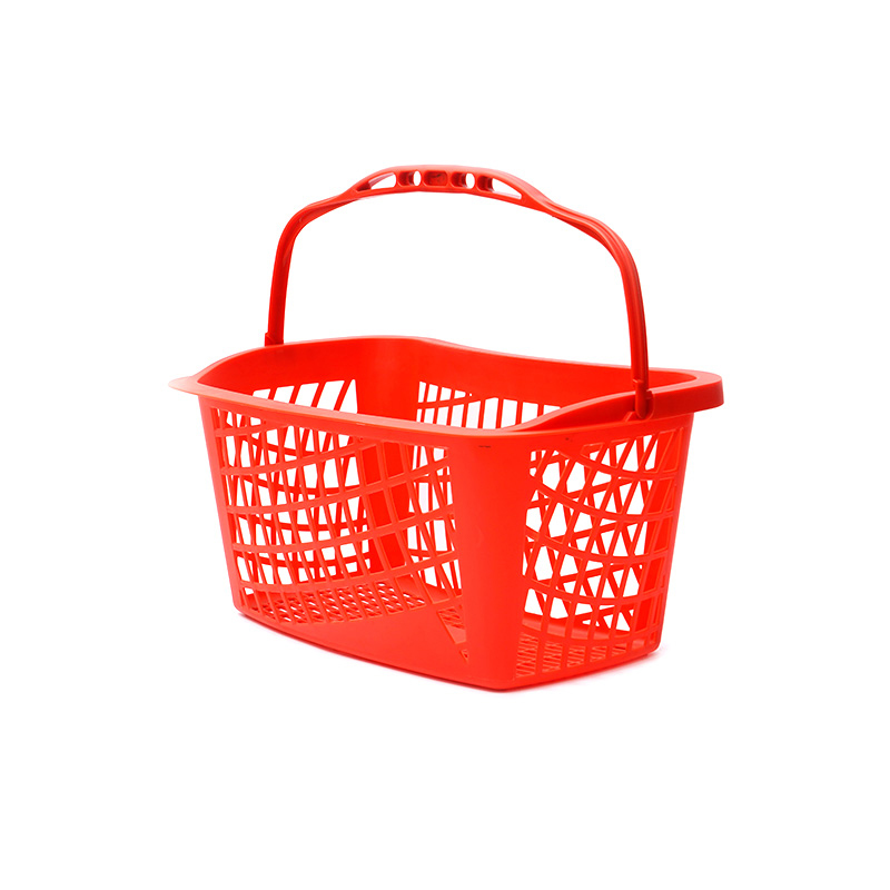 XC-B-21. Plastic shopping basket possessor + supermarket shopping ad usum facilis, shopping plastica consuetudo colorum specificationum fixarum