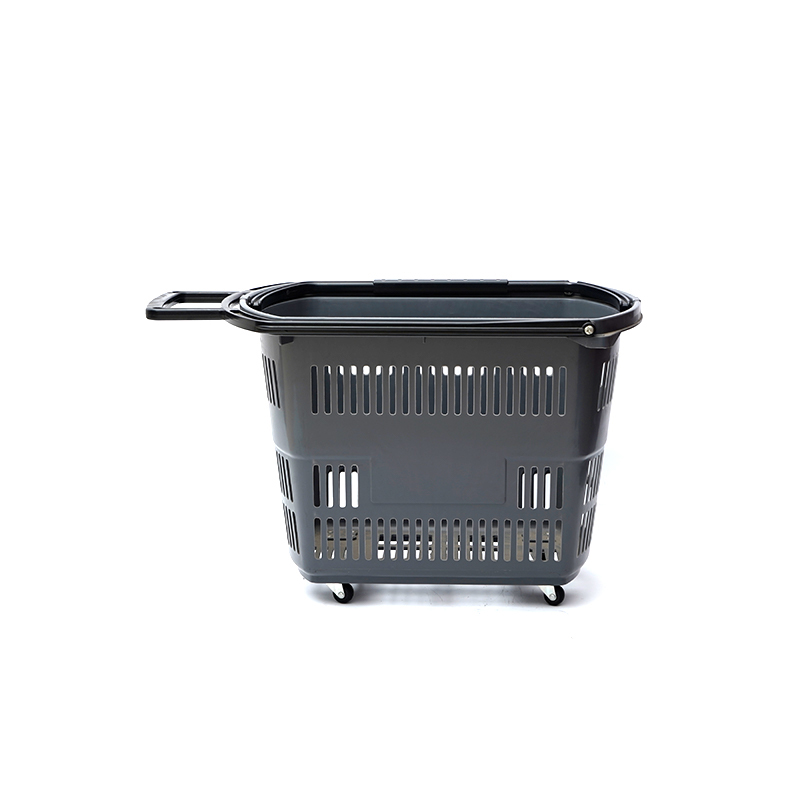 Supermarket Plastic Parvus Quattuor monitos Trolley Shopping Basket